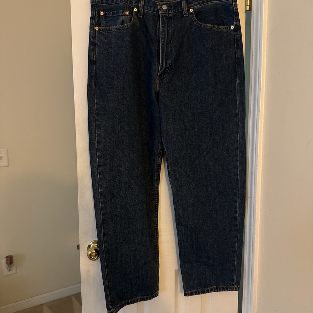 Levi's Men's Relaxed Fit Dark Blue Jeans